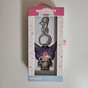 Kuromi Rhinestone Keychain